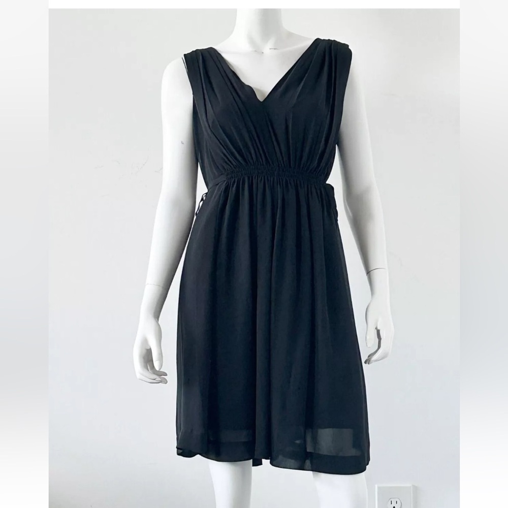HD in Paris Black V-Neck Mini Dress - size 12​​